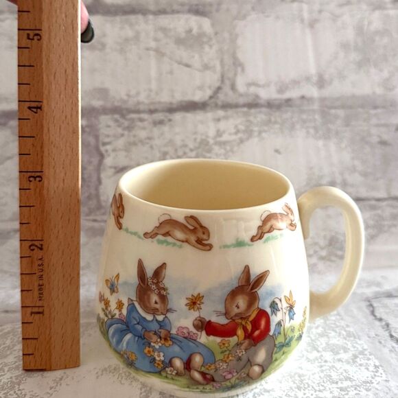 Whimsical Vintage Royal Doulton Bunnykins 3-Piece Bone China Set - Picture 10 of 13
